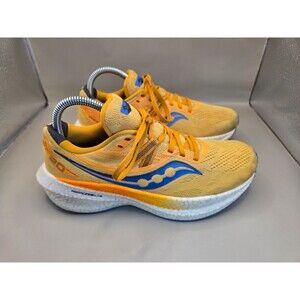 Saucony Triumph 20 Shoes Women's 8 Gold Road Running Athletic Workout Sneakers